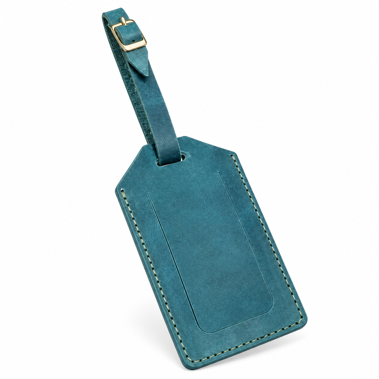 Handmade Premium Ocean Leather Luggage Tag Personalized Travel Identifier Handmade Premium Ocean Leather Luggage Tag Personalized Travel Identifier