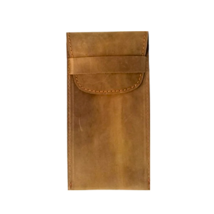 Tan Leather Glasses Cover -Sunglasses Cover