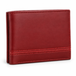 Leather Wallet for Men |Burgundy Slim Bifold