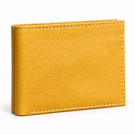 Lemon Slim Fold Leather Wallet