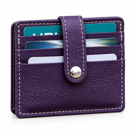 Mini Leather Card Holder Wallet