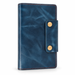 Navy Blue Leather Passport Cover | Premium Cow Leather Organizer