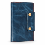 Navy Blue Leather Passport Cover | Premium Cow Leather Organizer