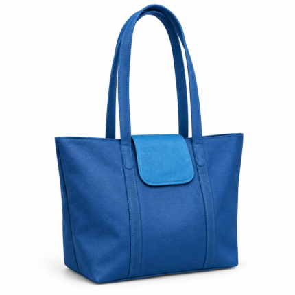 Navy Leather Tote Bag for Women’s  | Full-Grain Cowhide Handbag