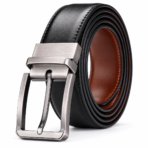 Reversible Leather Belt| Black & Brown Full Grain Cow Leather | 35mm Formal Men’s Belt