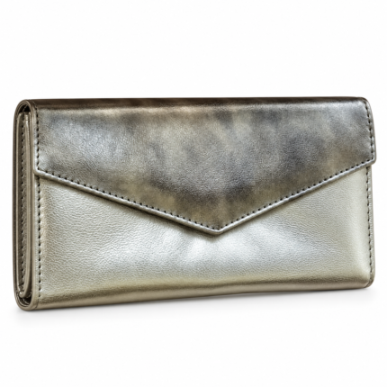 Smoky Leather Clutch Bag - Women's Formal Leather Wallet