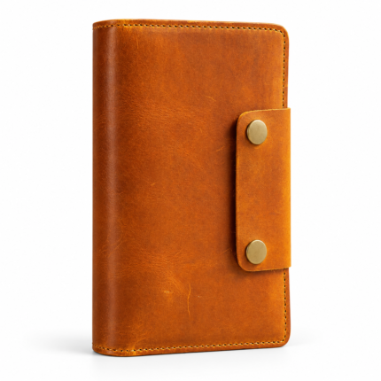 Tan Leather Travel Wallet | Passport & Document Holder with Card Slots