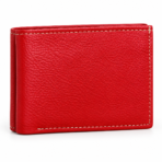 Water Melon Slim Fold Leather Wallet